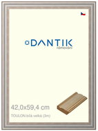 DANTIK frame 42 × 59,4, TOULON white large plexi clear - Photo Frame