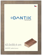 DANTIK frame 42 × 59,4, ANDRÉ big bronze plexi clear - Photo Frame