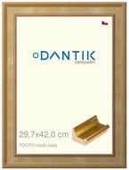 DANTIK frame 29,7 × 42, TOOTH small gold plexi clear - Photo Frame