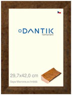 DANTIK frame 29,7 × 42, Saya Marrone light brown plexi clear - Photo Frame