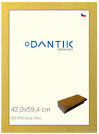 DANTIK frame 42 × 59,4, RETRO yellow plexi clear - Photo Frame
