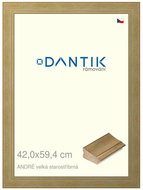 DANTIK frame 42 × 59,4, ANDRÉ large antique silver plexi clear - Photo Frame