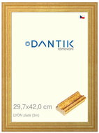 DANTIK frame 29,7 × 42, LYON gold plexi clear - Photo Frame