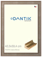 DANTIK frame 42 × 59,4, TOOTH small silver plexi clear - Photo Frame