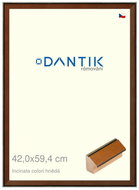 DANTIK frame 42 × 59,4, INCLINATA colouri brown plexi clear - Photo Frame