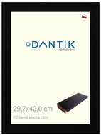 DANTIK frame 29,7 × 42, FC black flat plexi clear - Photo Frame