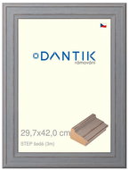 DANTIK frame 29,7 × 42, STEP grey plexi clear - Photo Frame
