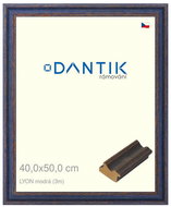 DANTIK frame 40 × 50, LYON blue glass clear - Photo Frame