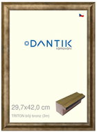 DANTIK frame 29,7 × 42, TRITON white bronze plexi clear - Photo Frame
