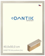 DANTIK frame 40 × 50, KASSETTE white pierced glass clear - Photo Frame