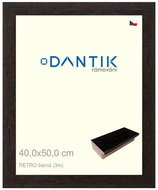 DANTIK frame 40 × 50, RETRO black glass clear - Photo Frame