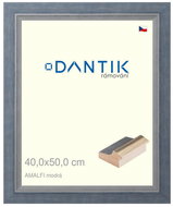 DANTIK frame 40 × 50, AMALFI blue glass clear - Photo Frame
