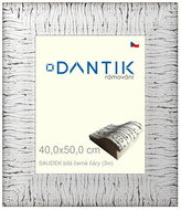 DANTIK frame 40 × 50, SAUDEK White black glass clear - Photo Frame