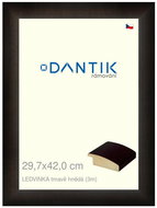 DANTIK frame 29,7 × 42, LEDVINKA dark brown plexi clear - Photo Frame