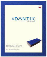 DANTIK frame 40 × 50, RETRO blue glass clear - Photo Frame