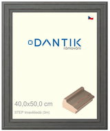 DANTIK frame 40 × 50, STEP dark grey glass clear - Photo Frame