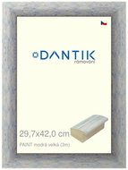 DANTIK frame 29,7 × 42, PAINT blue large plexi clear - Photo Frame