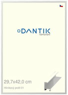 DANTIK frame 29,7 × 42, ALU profile 6001 Silver glossy plexi clear - Photo Frame