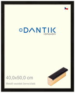 DANTIK frame 40 × 50, Metalli oidati black and gold glass clear - Photo Frame