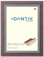 DANTIK frame 29,7 × 42, AMALFI purple plexi clear - Photo Frame
