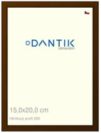 DANTIK frame 15 × 20, ALU profile 7269 Brown umber cut glass clear - Photo Frame