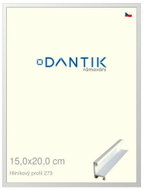 DANTIK frame 15 × 20, ALU profile 7273 White matt glass clear - Photo Frame