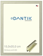 DANTIK frame 15 × 20, ALU profile 7269 Grey Pyrite cut glass clear - Photo Frame