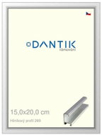 DANTIK frame 15 × 20, ALU profile 7269 Silver glossy glass clear - Photo Frame