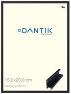 DANTIK frame 15 × 20, ALU profile 7273 Black matt glass clear - Photo Frame