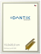 DANTIK frame 15 × 20, ALU profile 7269 Gold glossy glass clear - Photo Frame
