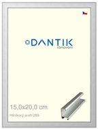DANTIK frame 15 × 20, ALU profile 7269 Silver matt glass clear - Photo Frame
