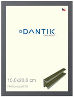 DANTIK frame 15 × 20, ALU profile 7003 Platinum matt glass clear - Photo Frame