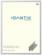 DANTIK frame 15 × 20, ALU profile 6030 Silver matt glass clear - Photo Frame