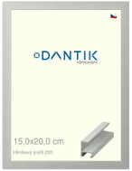 DANTIK frame 15 × 20, ALU profile 6220 Silver matt glass clear - Photo Frame