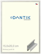 DANTIK frame 15 × 20, ALU profile 6030 veneer coloured grey light glass clear - Photo Frame