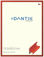 DANTIK frame 15 × 20, ALU profile 6030 veneer coloured red cherry glass clear - Photo Frame