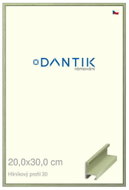 DANTIK frame 20 × 30, ALU profile 6030 veneer coloured green pastel glass clear - Photo Frame