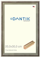 DANTIK frame 20 × 30, Y-ka purple line glass clear - Photo Frame