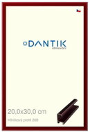 DANTIK frame 20 × 30, ALU profile 7269 Red Ruby cut glass clear - Photo Frame
