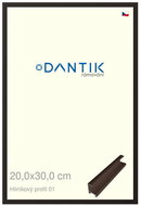DANTIK frame 20 × 30, ALU profile 7001 Brown matt glass clear - Photo Frame