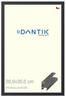 DANTIK frame 20 × 30, ALU profile 6220 Black matt glass clear - Photo Frame