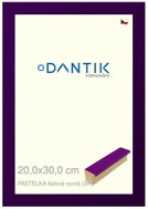 DANTIK frame 20 × 30, PASTEL purple straight glass clear - Photo Frame