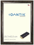 DANTIK frame 29,7 × 42, IVANETE black plexi clear - Photo Frame