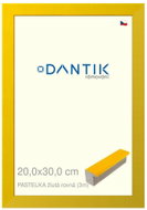 DANTIK frame 20 × 30, PASTEL yellow straight glass clear - Photo Frame