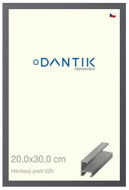 DANTIK frame 20 × 30, ALU profile 6220 Steel glass clear - Photo Frame