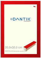 DANTIK frame 20 × 30, PASTEL red straight glass clear - Photo Frame