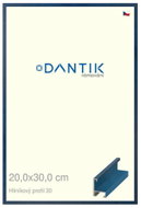 DANTIK frame 20 × 30, ALU profile 6030 veneer coloured blue winged glass clear - Photo Frame