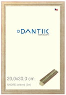 DANTIK frame 20 × 30, ANDRE silver glass clear - Photo Frame