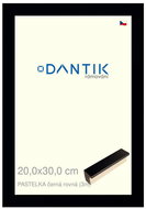 DANTIK frame 20 × 30, PASTELKA black straight glass clear - Photo Frame