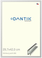 DANTIK frame 29,7 × 42, ALU profile 7269 Silver matt plexi clear - Photo Frame